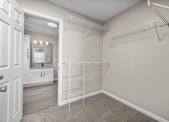 addison point interior home walk-in closet