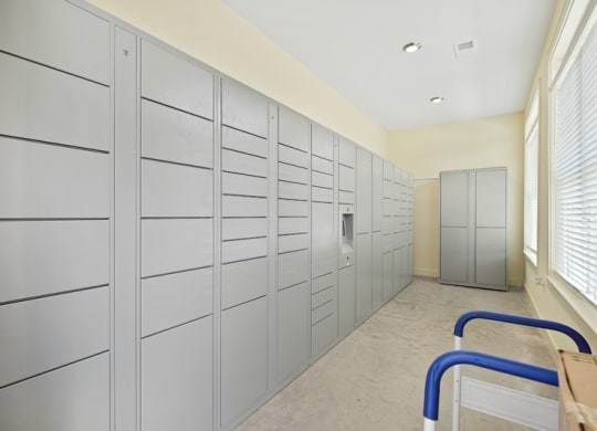 a gray mail room