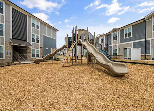 Playground with slides