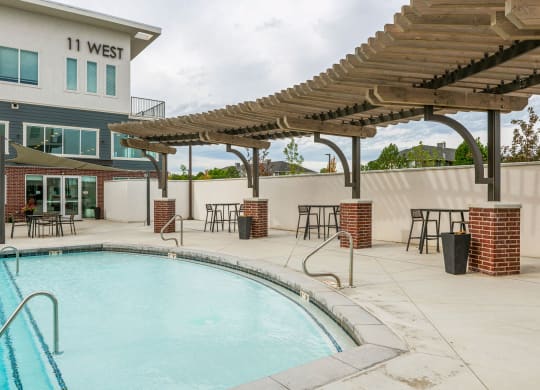 our apartments showcase an unique swimming pool