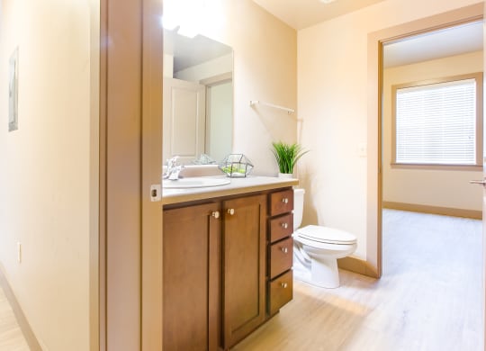 bathroom with a plant at Sugar House Apartments By Urbana, Salt Lake City, UT, 84105