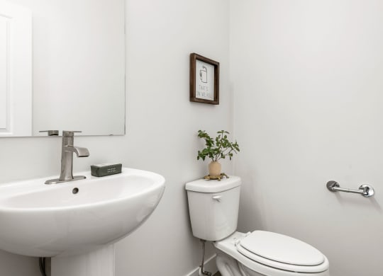 one of the bathrooms in slipway 19, a self catering holiday house to rent in rock