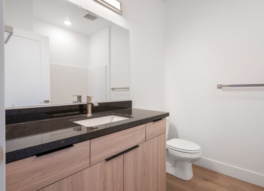 a bathroom with a sink and a toilet