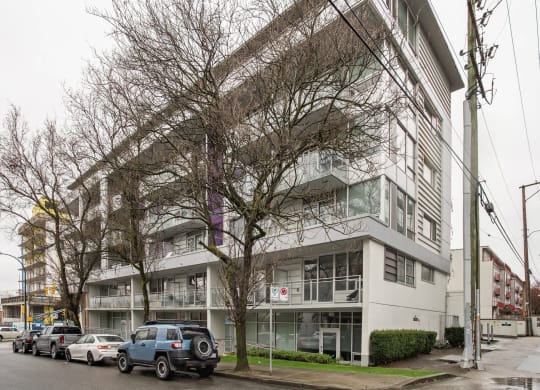 the building where the apartment is located