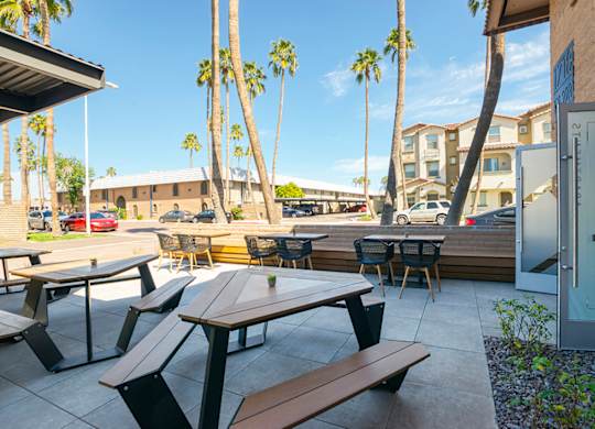 Apartment Patio at Agave Apartments, Tempe, Arizona