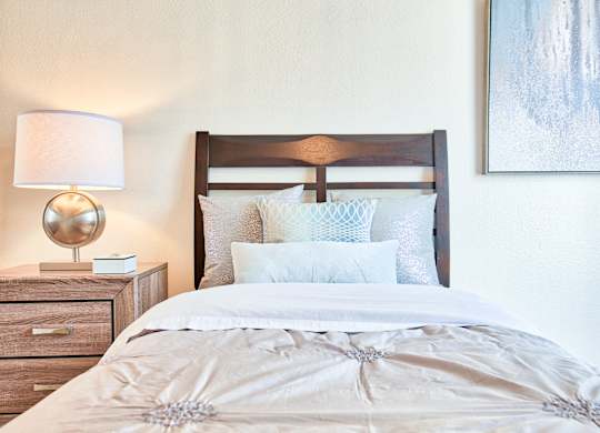 Master Bedroom at Agave Apartments, Tempe, Arizona