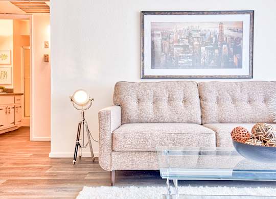 Living Area at Agave Apartments, Tempe, AZ
