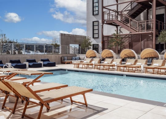 the pool deck