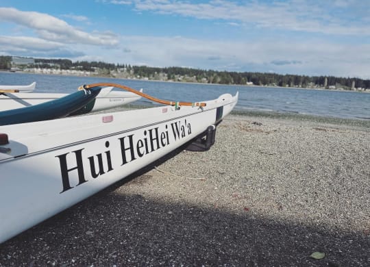 a boat on the shore of a lake at Rivulet, Silverdale, 98383