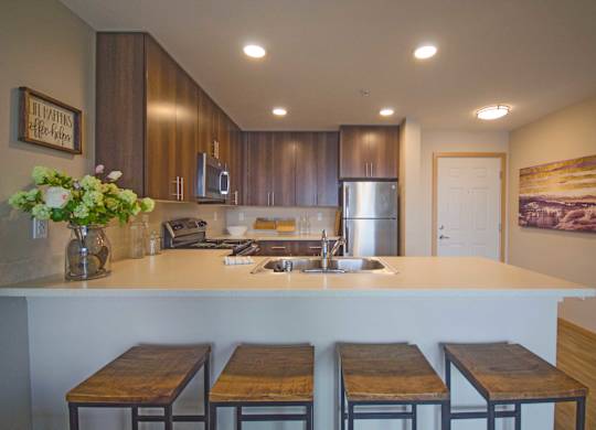 kitchen at Spyglass Hill Apartments, Bremerton, 98337