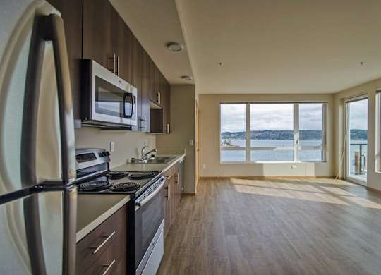 kitchen at Spyglass Hill Apartments, Washington