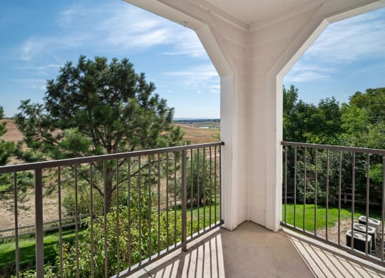 balcony views at Dakota Ridge apartments 13310 W Coal Mine Ave, Littleton, CO 80127