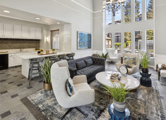 social spaces at Bridgeport Ranch apartments