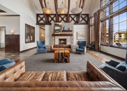 social lounge at Red Hawk Ranch apartments