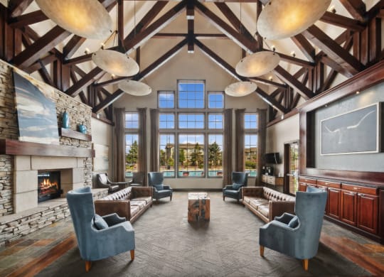 social lounge at Red Hawk Ranch apartments
