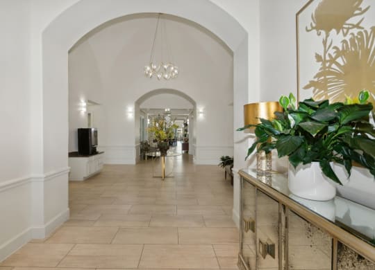 elegant lobby at Retreat at Wylie senior 55+ apartments 300 McCreary Rd, Wylie, TX 75098