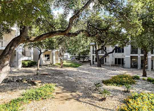 outdoor area at San Marin apartments