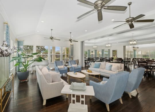 social lounge at Retreat at Wylie senior 55+ apartments in Wylie, TX