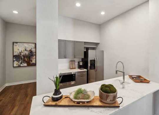 social lounge kitchen at Dakota Ridge apartments