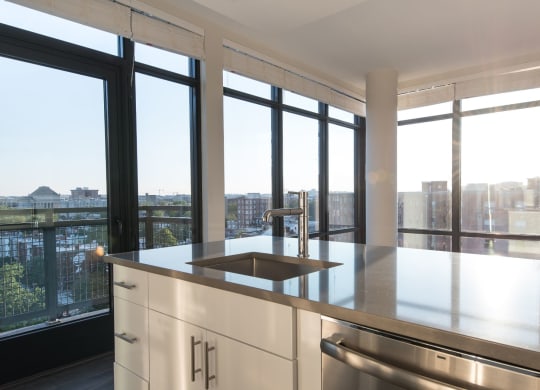 Kitchen with DC View at Berkshire 15, Washington, DC