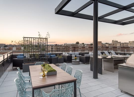 Roof Deck at Berkshire 15, Washington