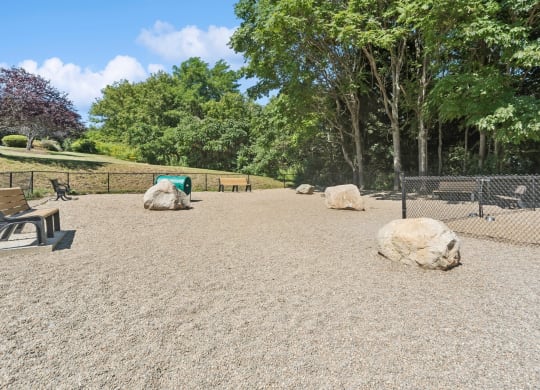 dog park at HighPoint pet friendly apartments in Quincy, MA