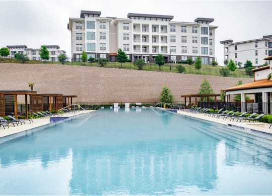 swimming pool at Reveal Skyline apartments