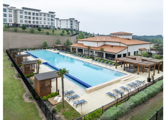 refreshing pool at Reveal Skyline apartments