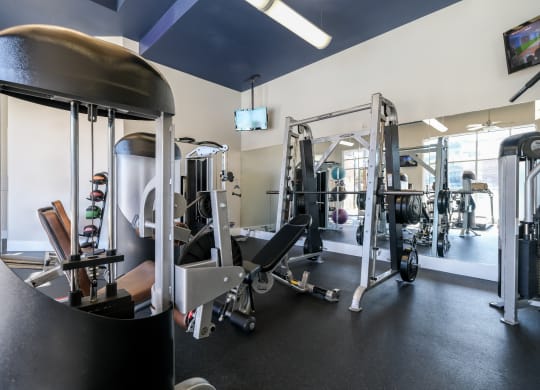 fitness center at Soho Parkway apartments