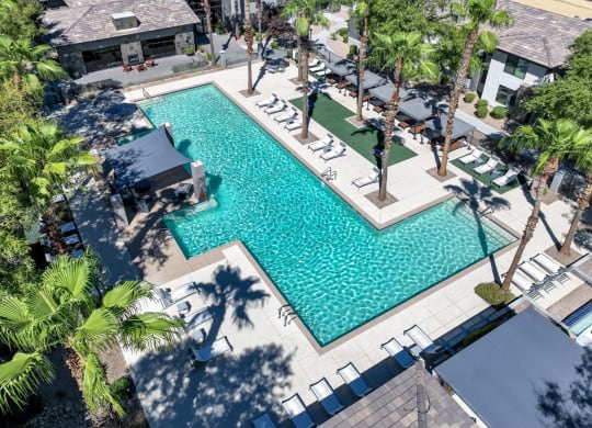 swimming pool at Avora apartments