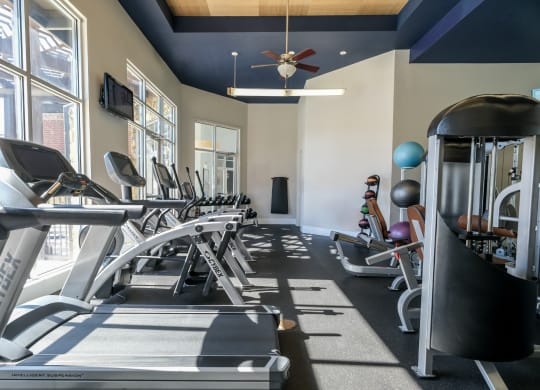 fitness center at Soho Parkway apartments