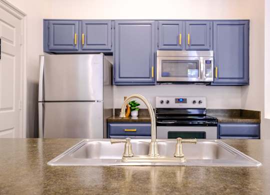 resident demonstration kitchen at San Marin apartments