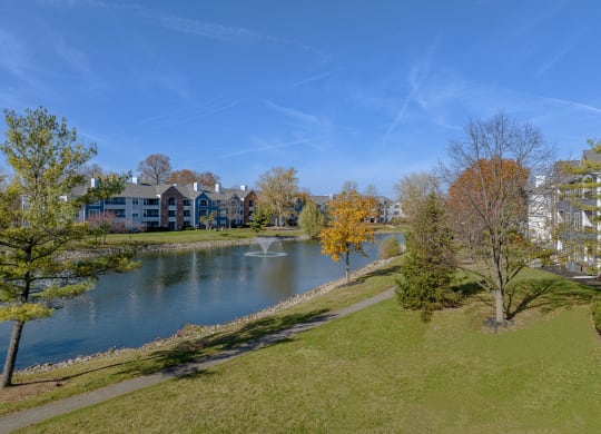 Lake and Park View at Sawmill Village Apartments