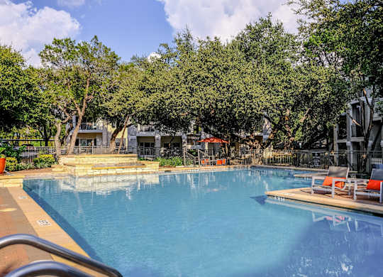resort-inspired swimming pool at San Marin apartments