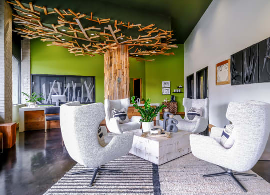 social area at Elan Redmond apartments