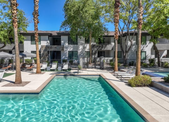 swimming pool at Avora apartments
