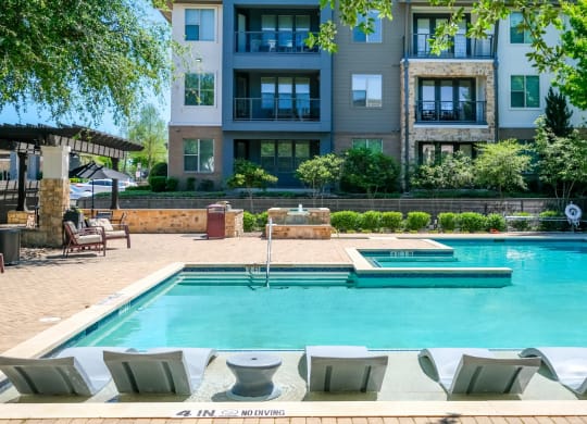 swimming pool at Berkshire Medical District apartments
