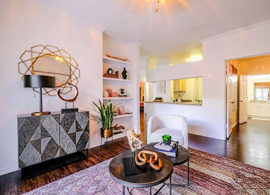 spacious, open-concept floor plan at San Marin luxury Austin apartments