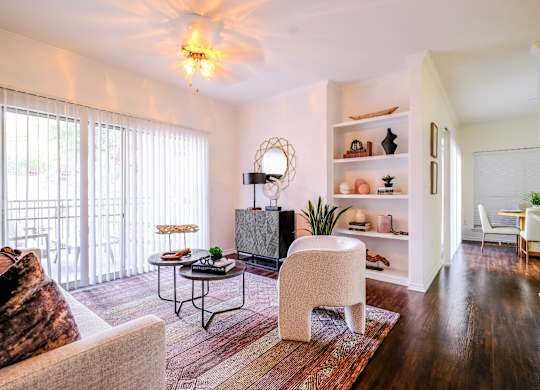 living area at San Marin luxury apartments