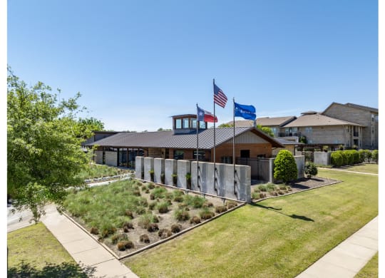 exterior view of The Pradera apartments in Richardson, TX