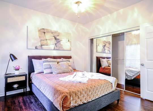 spacious bedroom at San Marin luxury apartments for rent in Austin, TX