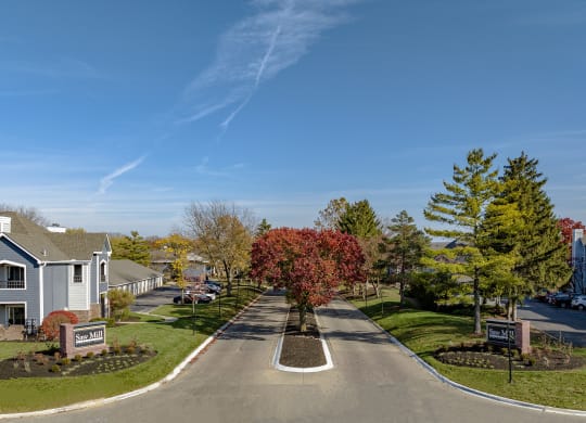 Aerial view of Sawmill Village Apartments Sawmill Village Drive  Columbus, Ohio 43235