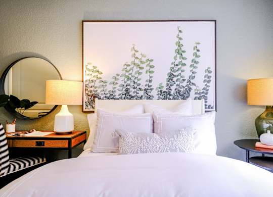 Model bedroom at Sophia at Abacoa luxury Jupiter, FL apartments for rent