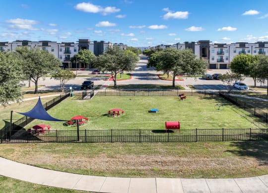 dog park at Soho Parkway apartments