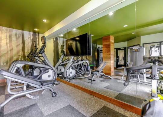 fitness center at Elan Redmond apartments