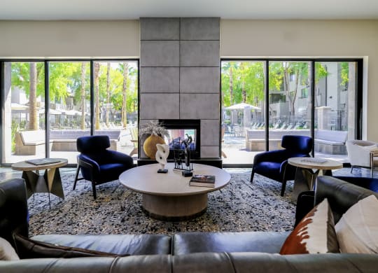 social lounge with comfortable seating at Avora apartments