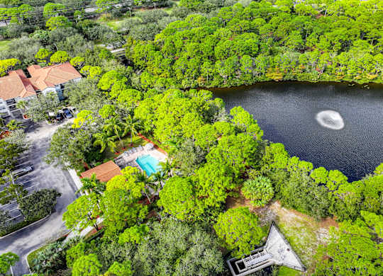 aerial view of Sophia at Abacoa luxury Jupiter, FL apartments