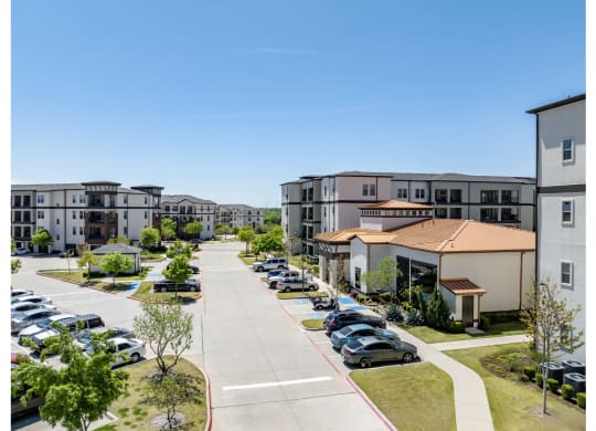 aerial view of Berkshire Spring Creek apartments