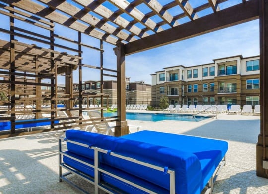 Lounge Swimming Pool With Cabana at McKinney Square, Texas, 75070