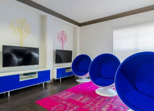 Relaxing Tv Media Room at McKinney Square, McKinney, TX